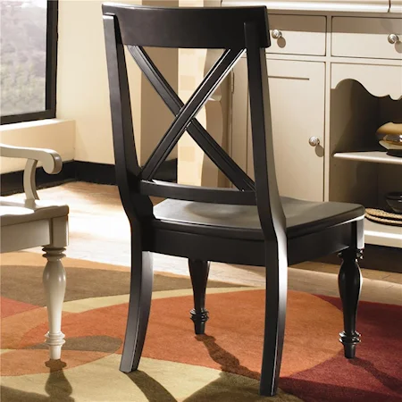 X-Back Wooden Side Chair